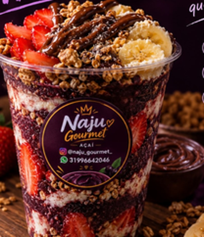 Açaí Naju com deliciosos acompanhamentos